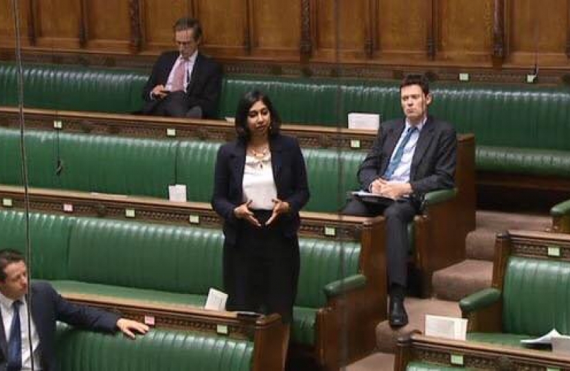 Suella in the House of Commons 