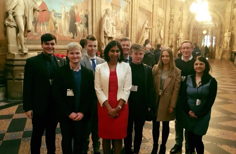 Young Conservatives visit to Parliament 