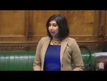 Suella speaking in the House of Commons on International Women's Day