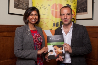 The launch of the Financial Education report with Suella Fernnades MP and Martin Lewis 